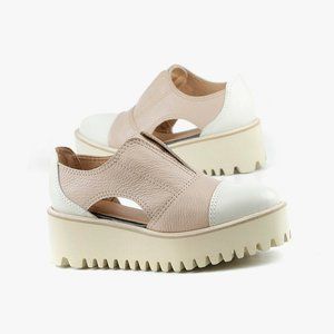 ALL BLACK Soft Cutout Flatform Sandals Neutral